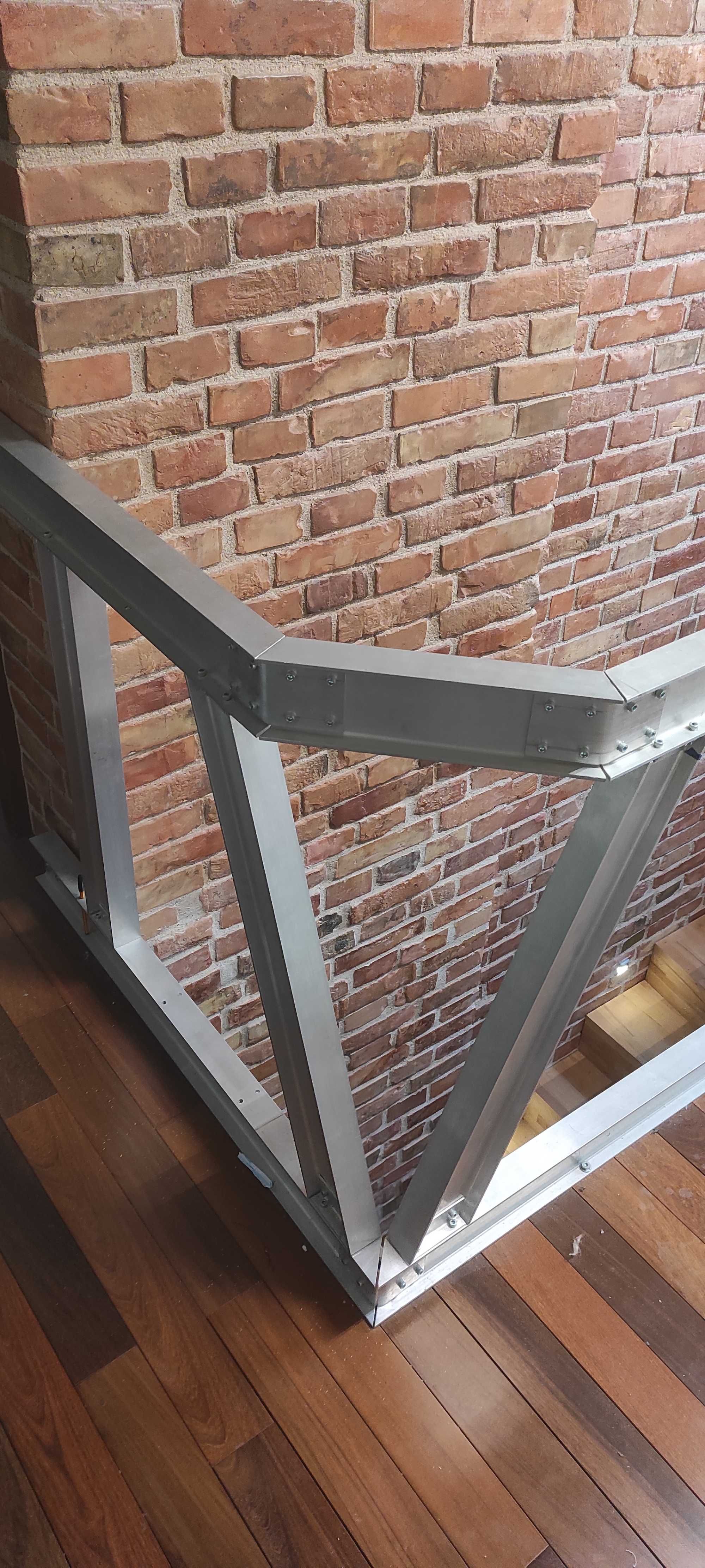 Poręcz aluminium, loft
