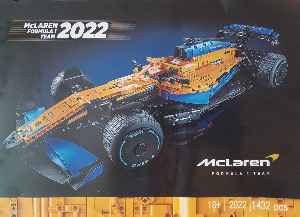 Klocki 42141 Samochód Formula F-1 McLaren 1432 PCS
