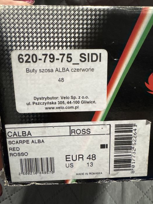 Buty Sidi szosa Alba rozm 48 czerwone
