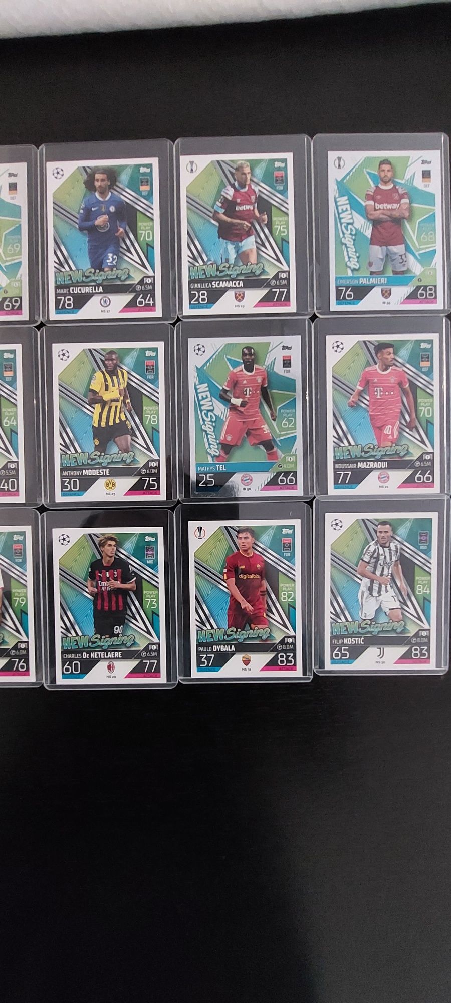 Caras TOPPS Match Attax 2022 / 23 New Sign + Película Proteção Própria