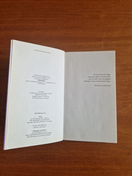 Romance "O Prenúncio das Águas", de Rosa Lobato Faria