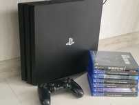 Ps4 pro 1тб 2 джойстика, ігри остання ревізія
