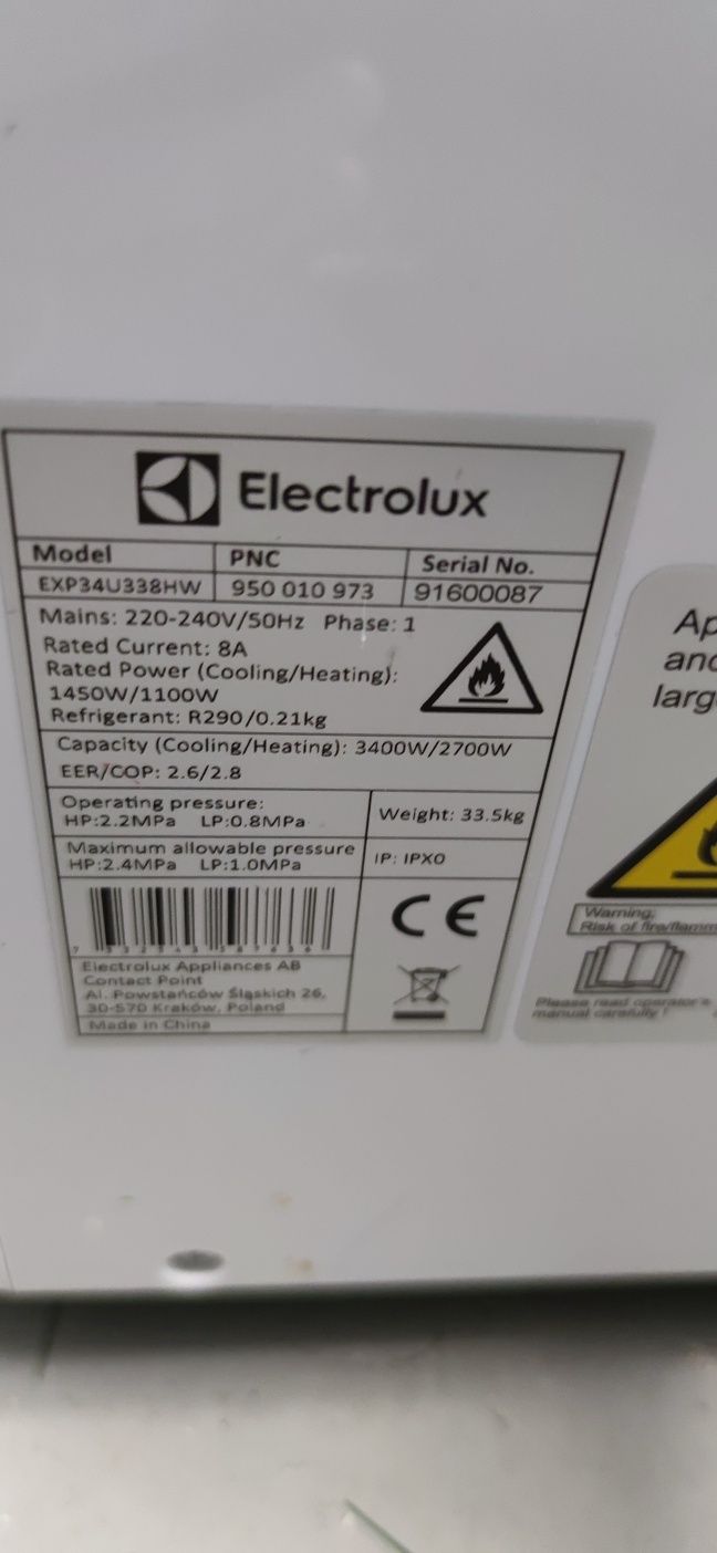 Klimatyzator Electrolux EXP26U338HW 2600 W