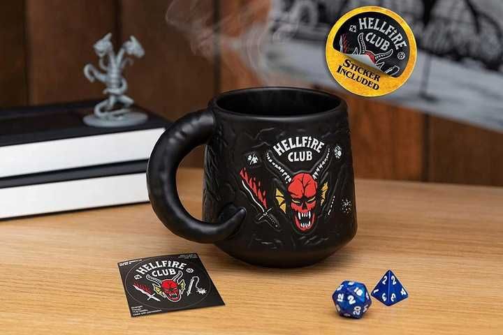 Kubek Tłoczony STRANGER THINGS HELLFIRE Club DEMON 400ml Nowy Poznań