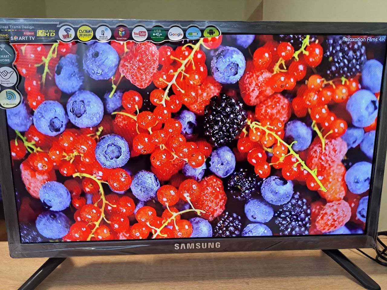 Телевизор 4К Самсунг 24 дюйма SMART TV Wi-Fi Андроид 13 IPS телевізор