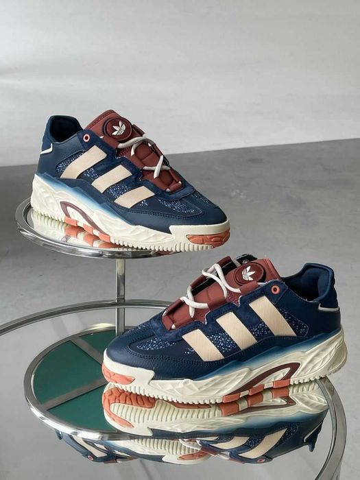Кросівки Adidas Niteball Blue/Beige  premium