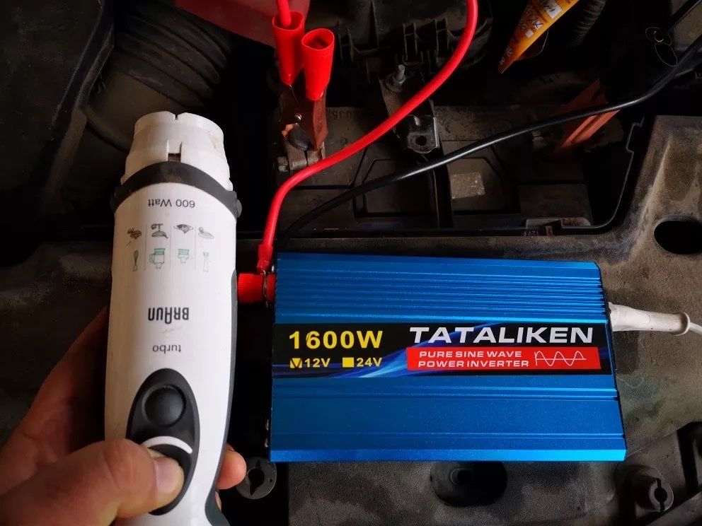 Инвертор 12V на 220V, чистий синус, інвертор 1600 w, інвертор