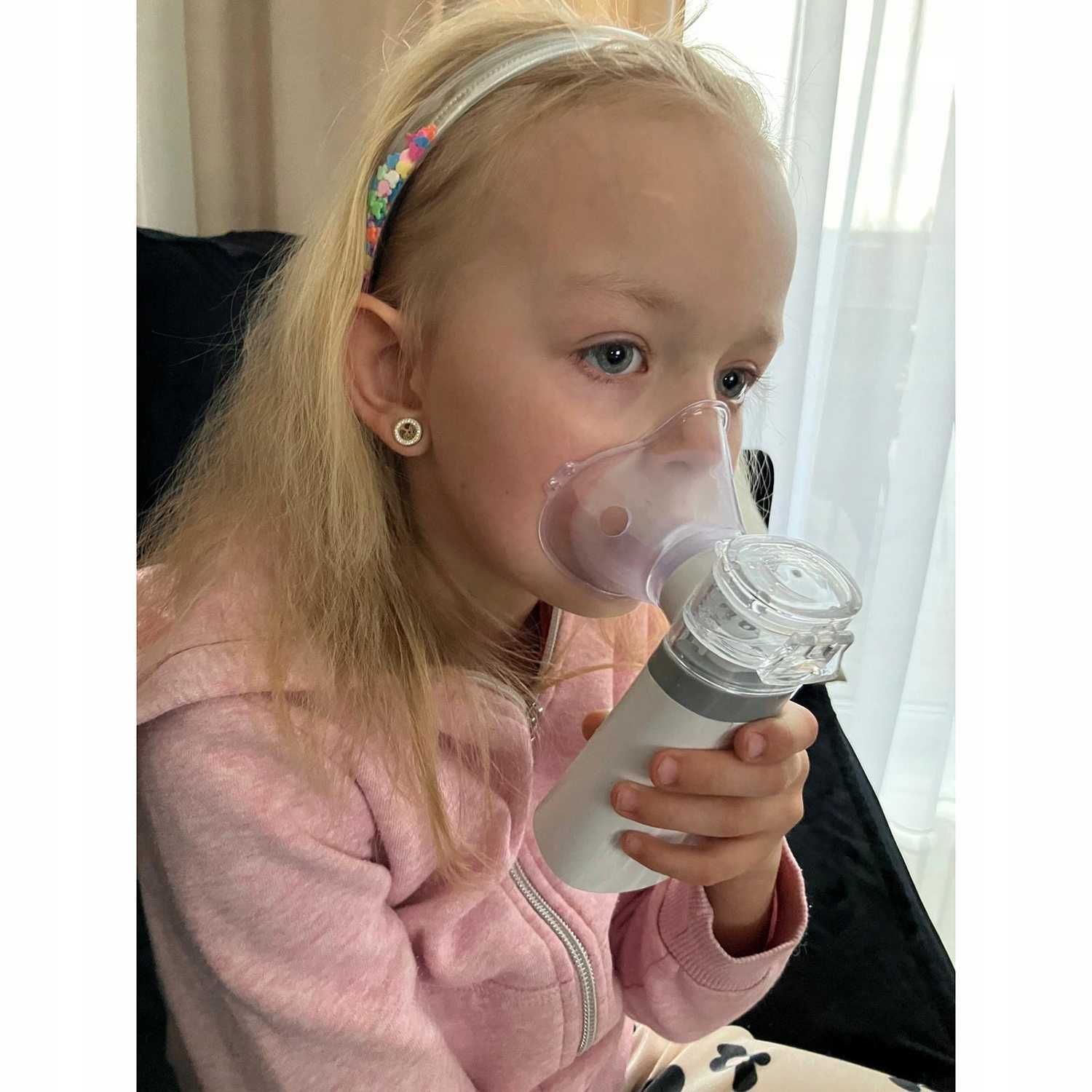 Inhalator Nebulizator Przenośny Siateczkowy Cichy dla Dzieci Dorosłych