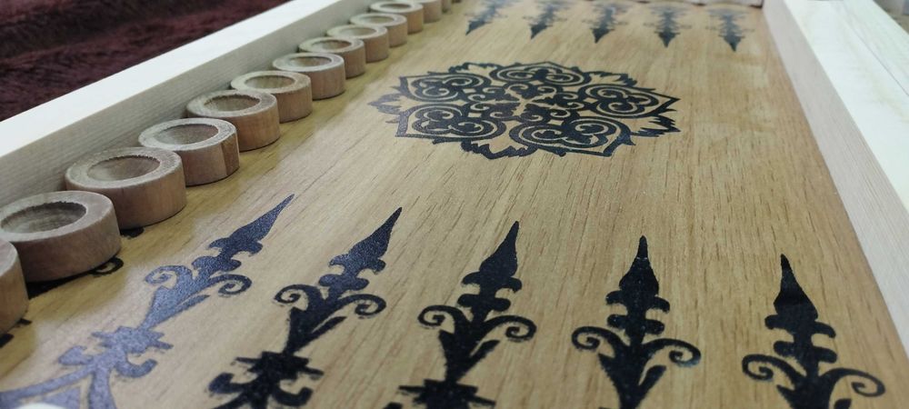 Нарди шашки. Розмір дошки 50 см