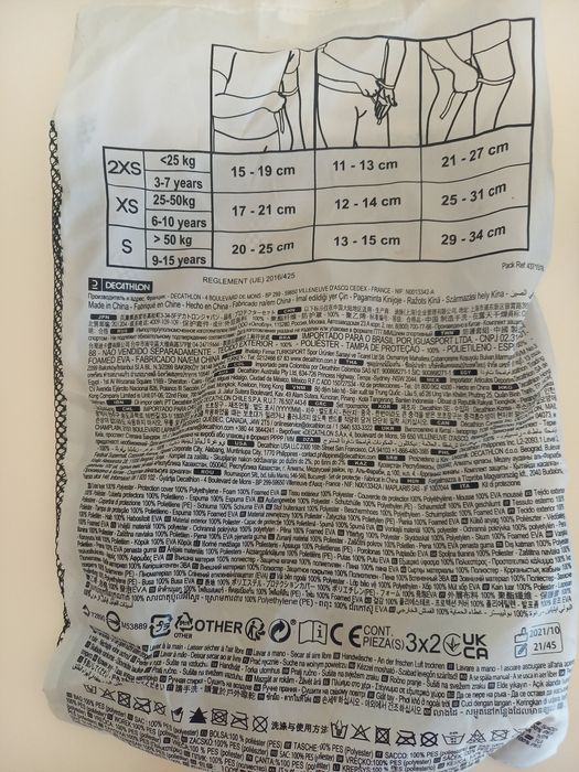 Protecção para desporto.