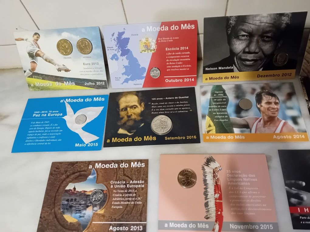 Conjunto de 11 Moedas Colecção Moeda do Mês
