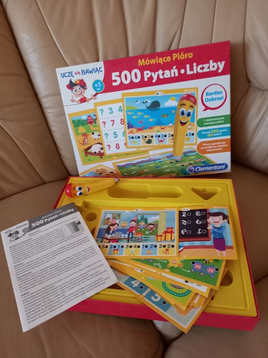 Gra interaktywna edukacyjna Mówiące Pióro 500 Pytań, Liczby +5 j.Nowa