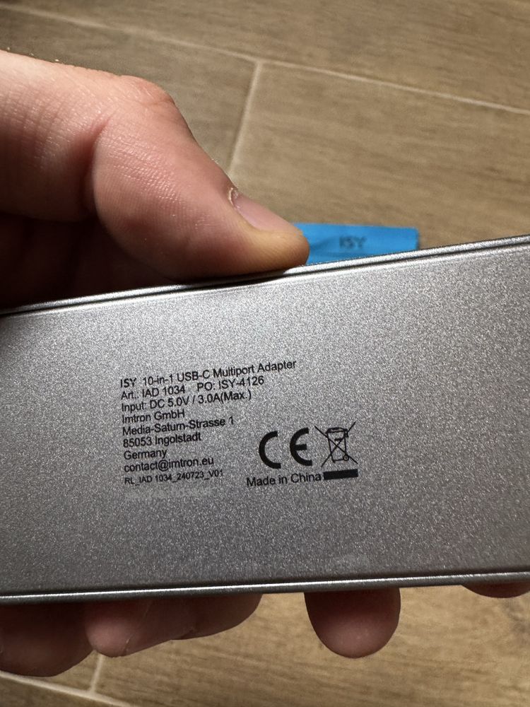 Мультипорт адаптер 10 в 1 USB-C