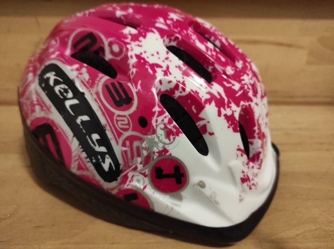 Kask rowerowy Kelly's Mark dla dziecka różowy