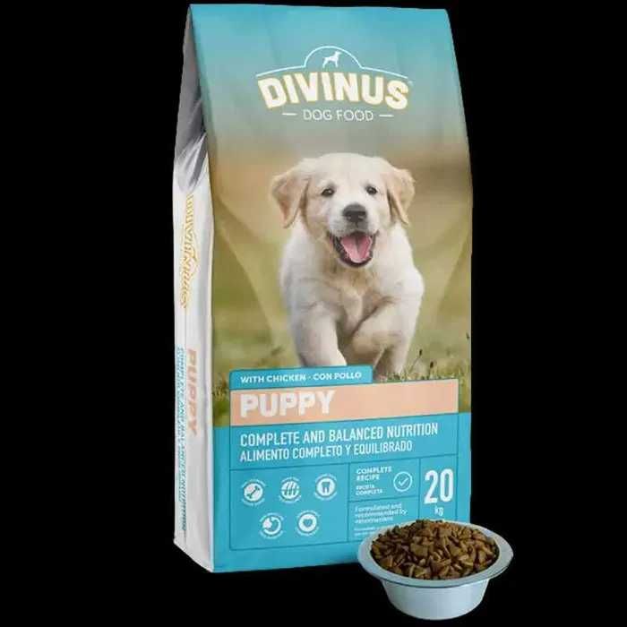 Divinus Puppy sucha karma dla szczeniąt 20kg z witaminami