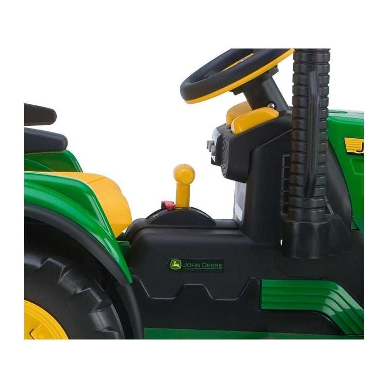 Nowy traktor JOHN DEERE dla dzieci pojazd z przyczepką 2x165W