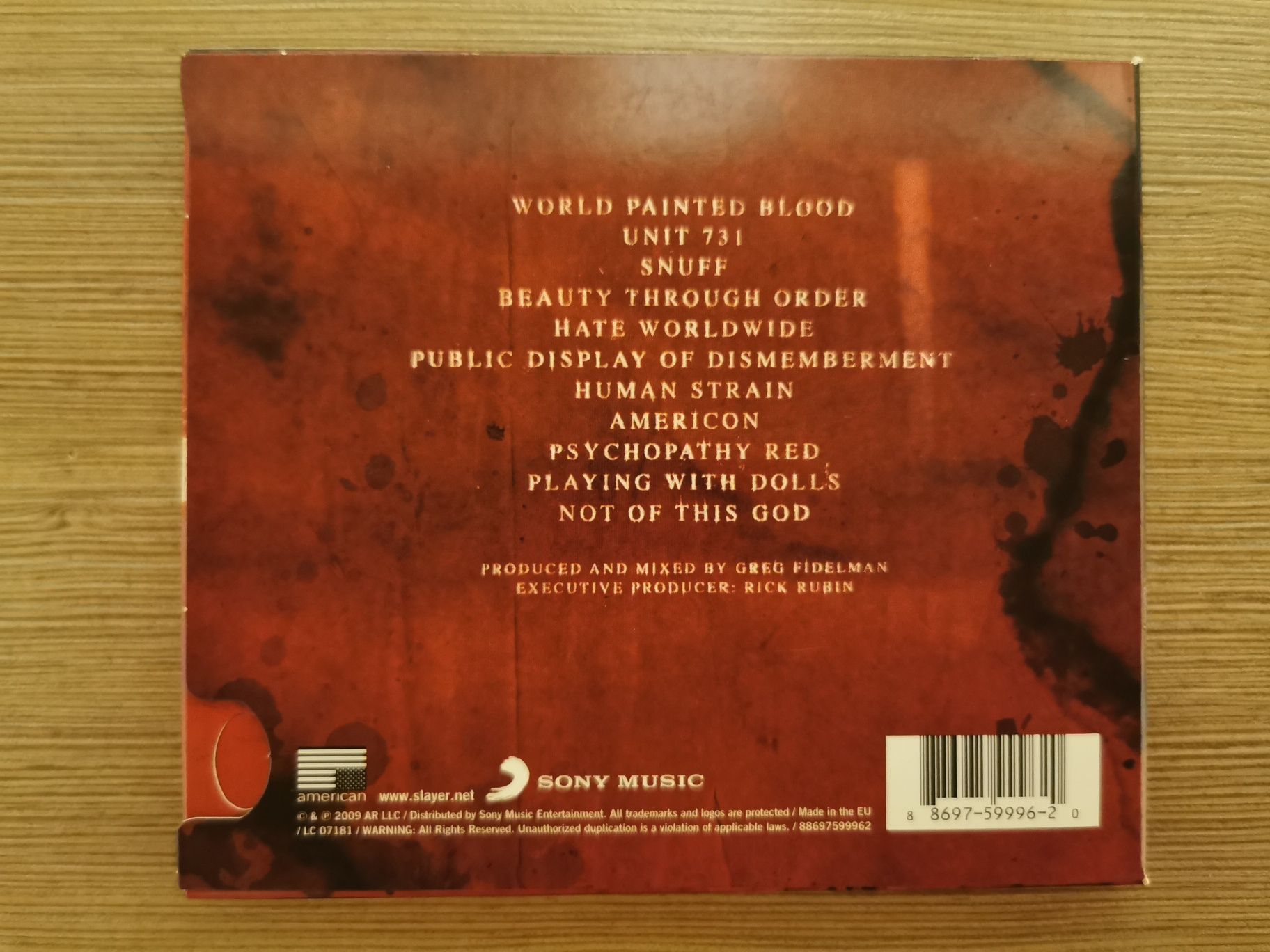 Płyta cd Slayer  .