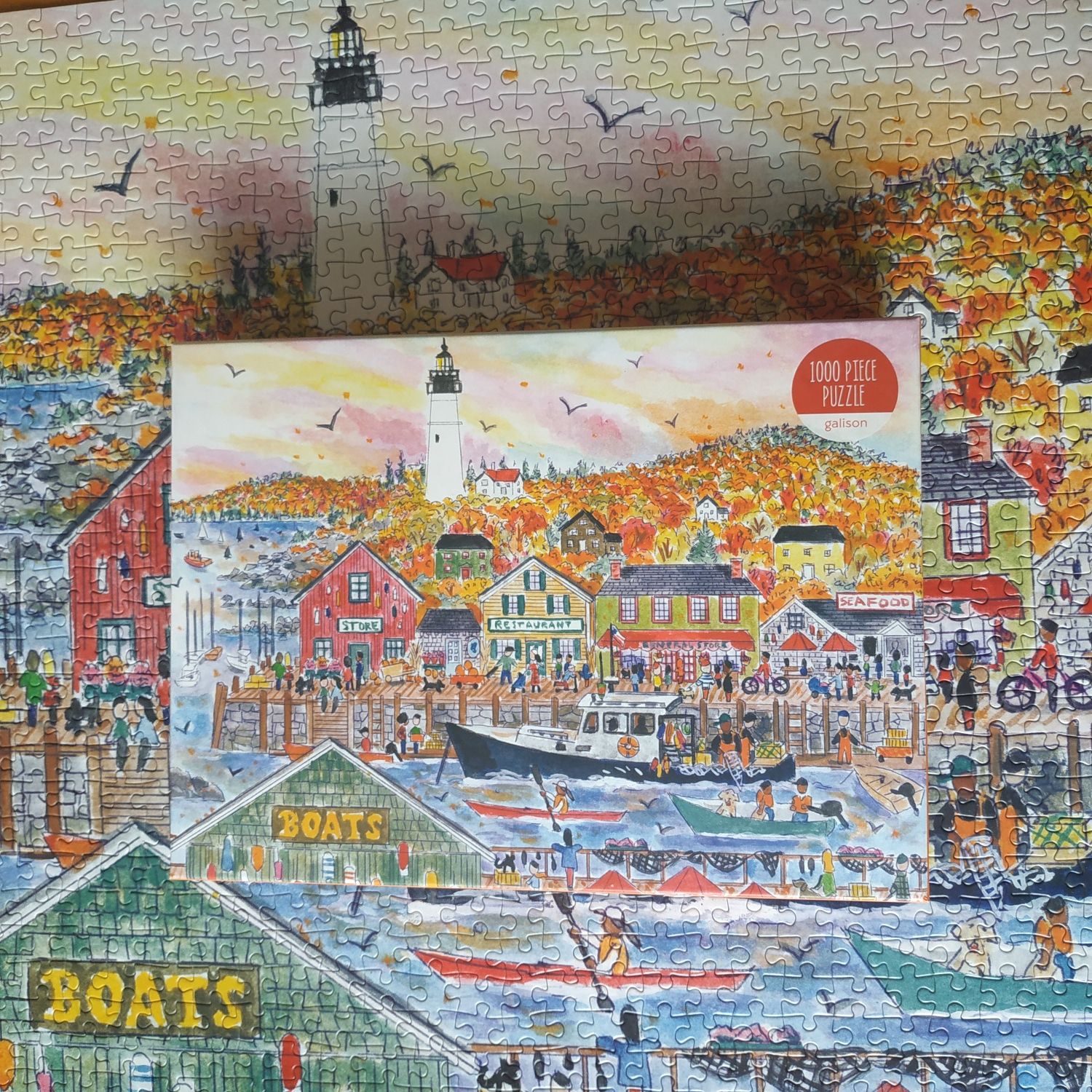 Puzzle Galison Autumn by the Sea by Michael Storrings