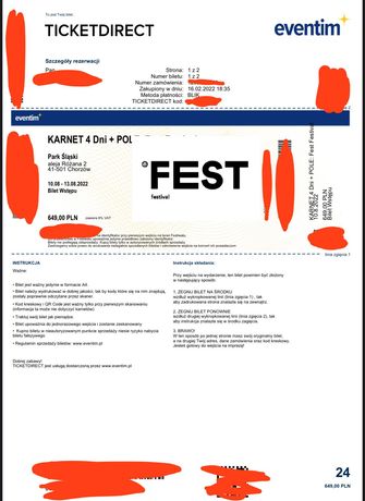 Bilety Fest Festival 4 dniowy z polem namiotowym