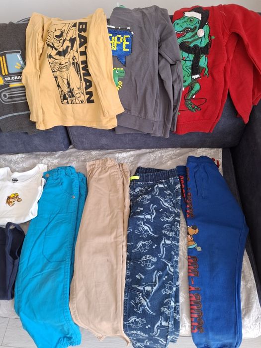 Ubranka dla chłopca 110/116