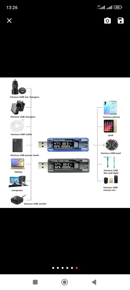 USB тестер-вимірювач