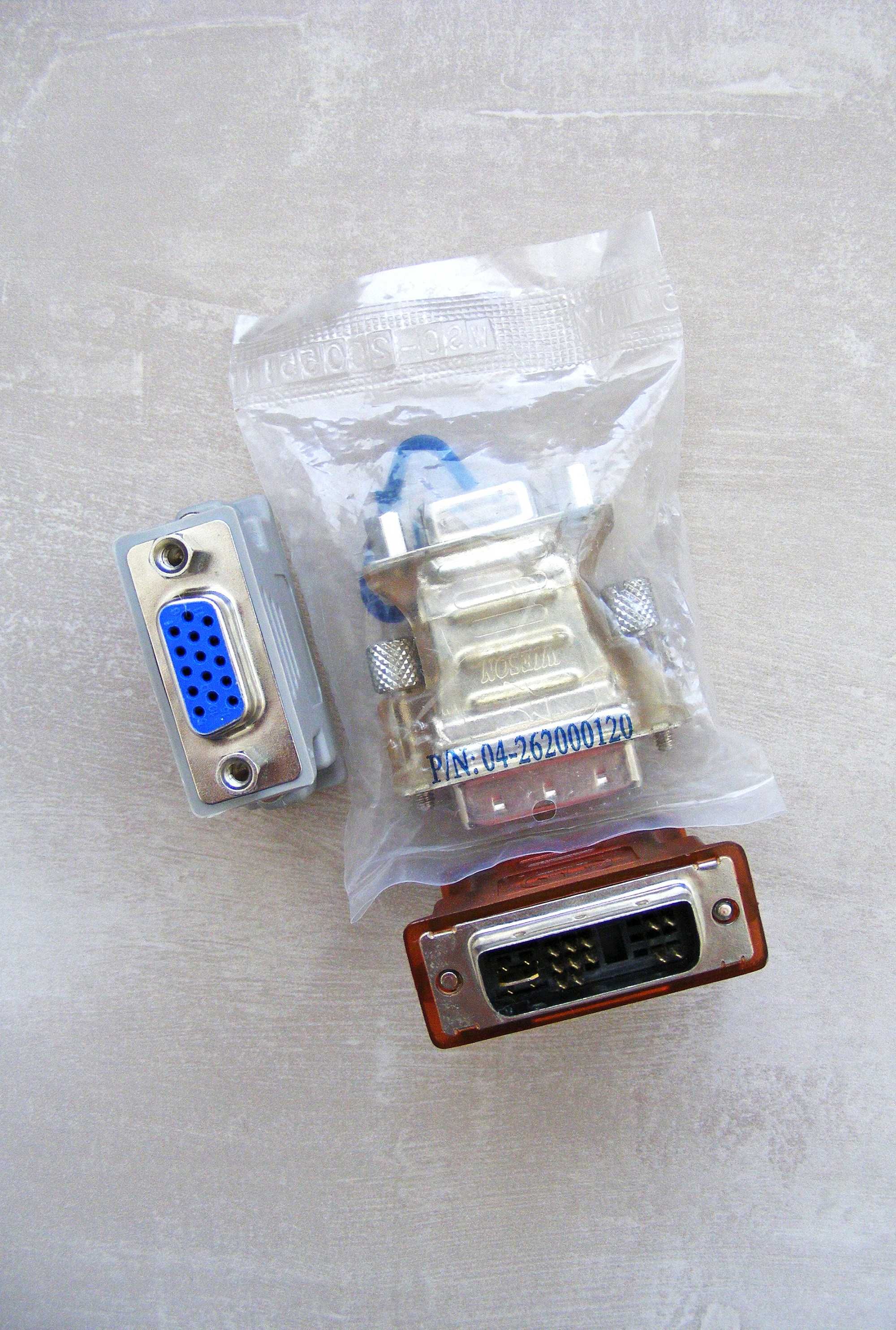Перехідник DVI-VGA 24+5 переходник DVI-VGA 12+5 адаптер для відеокарти