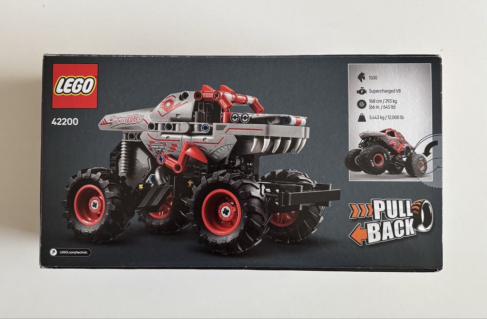 LEGO 42200 Technic Monster Jam z napędem pull back klocki nowe Rzeszów