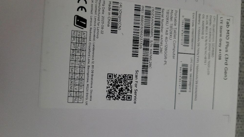 Nowy tablet Lenovo M10