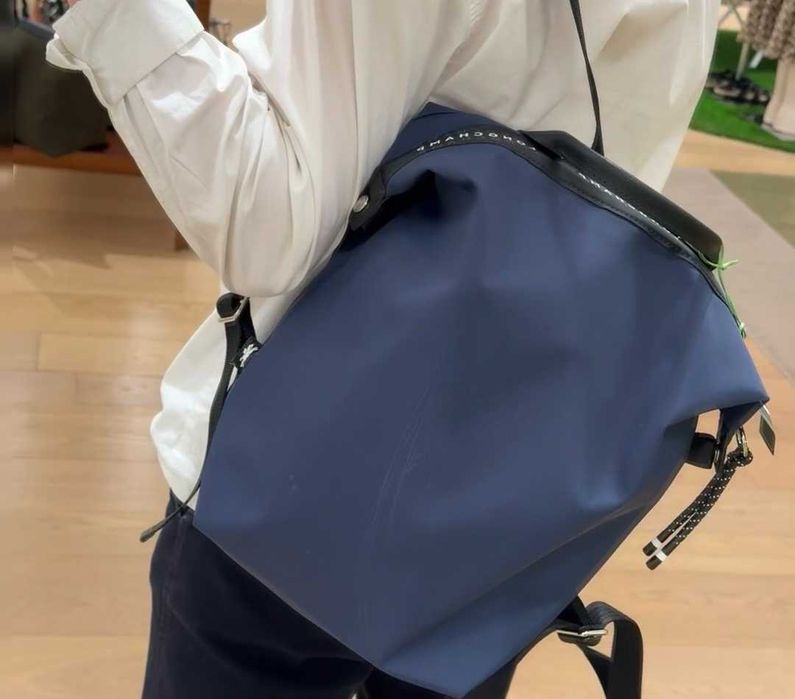 Granatowy plecak Longchamp Nowy Le Pliage Energy L