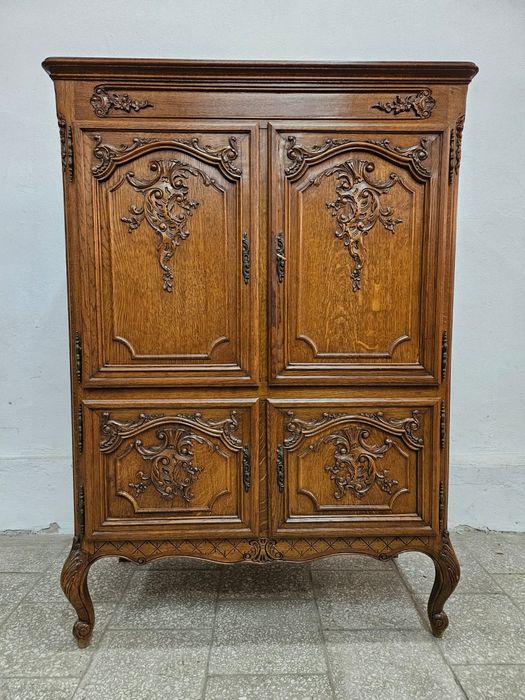 Wysoka komoda Ludwikowska ciemna Francja /