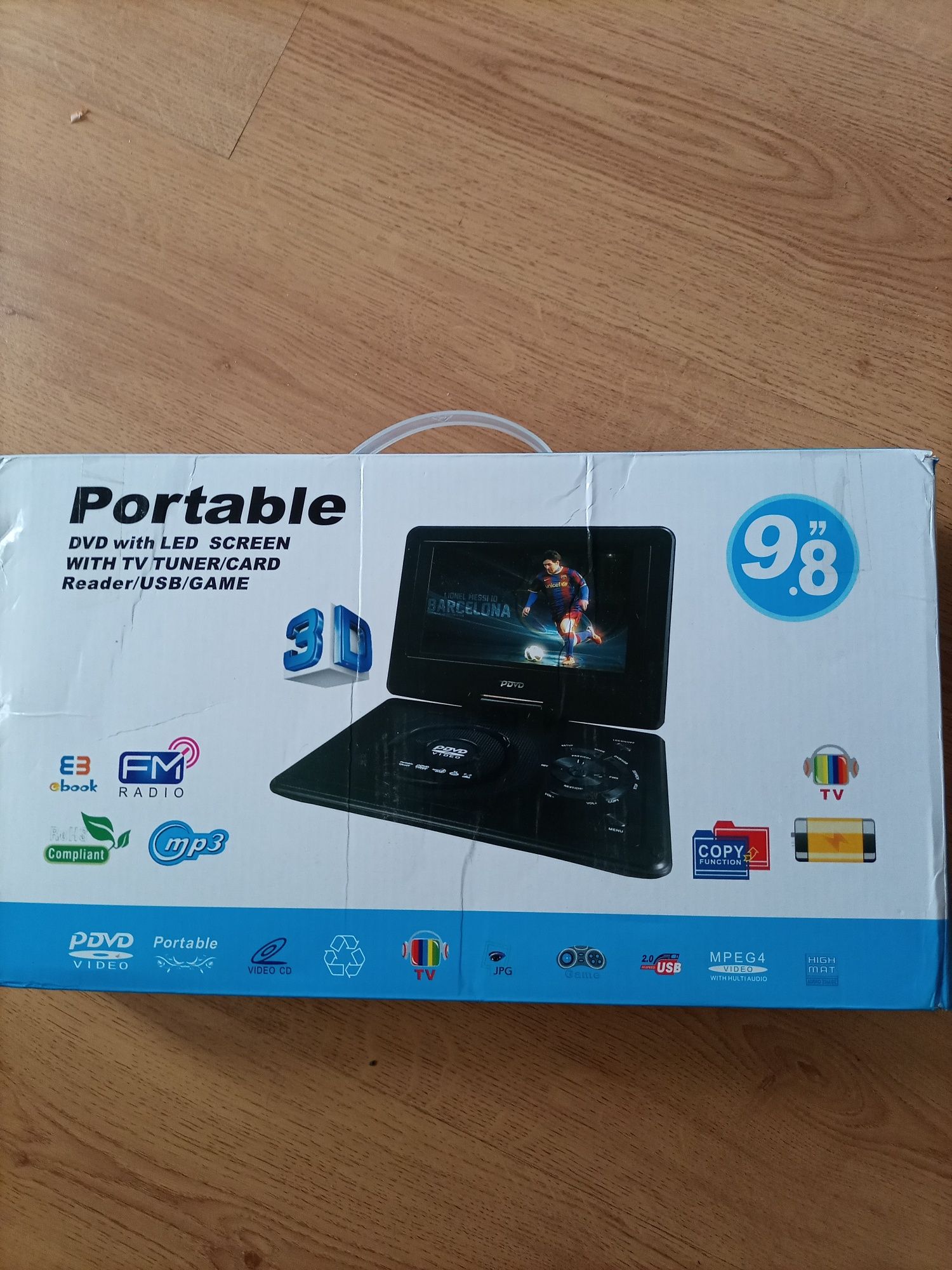 Dvd 9.8 portable