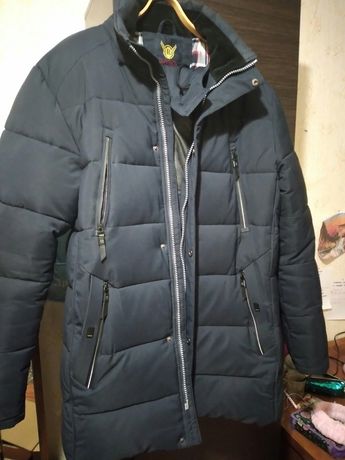 Куртка - пуховик зимняя RSDKтемно-синяя. Размер 56