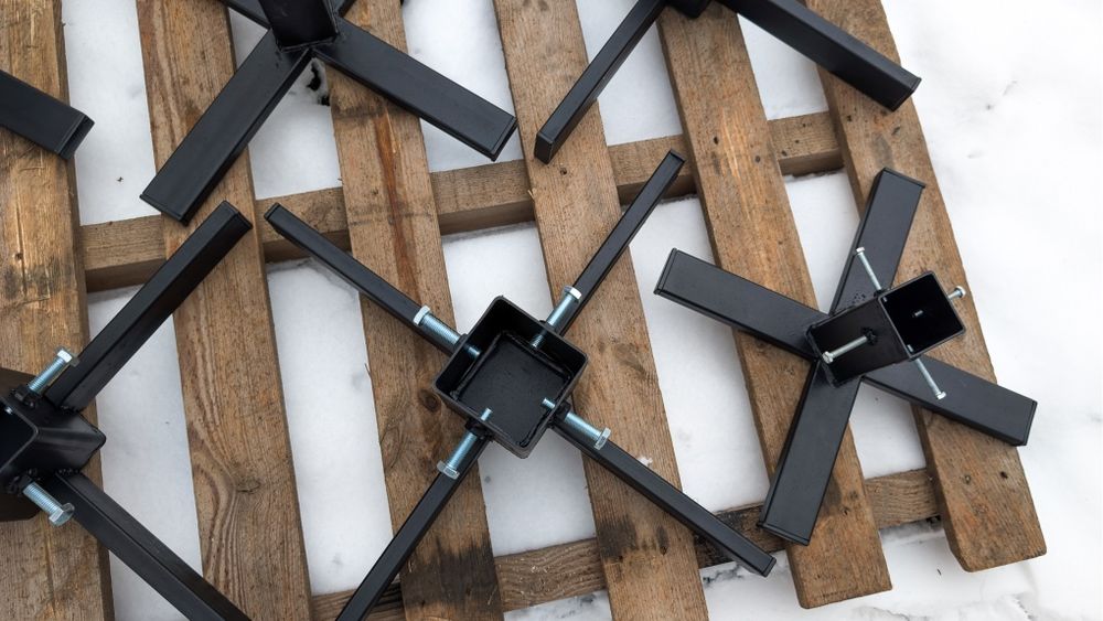 Metalowy stojak na choinkę, stalowe stojaki, uchwyt na świerka