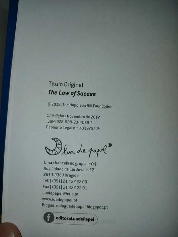Lei do Sucesso - Napoleon Hill