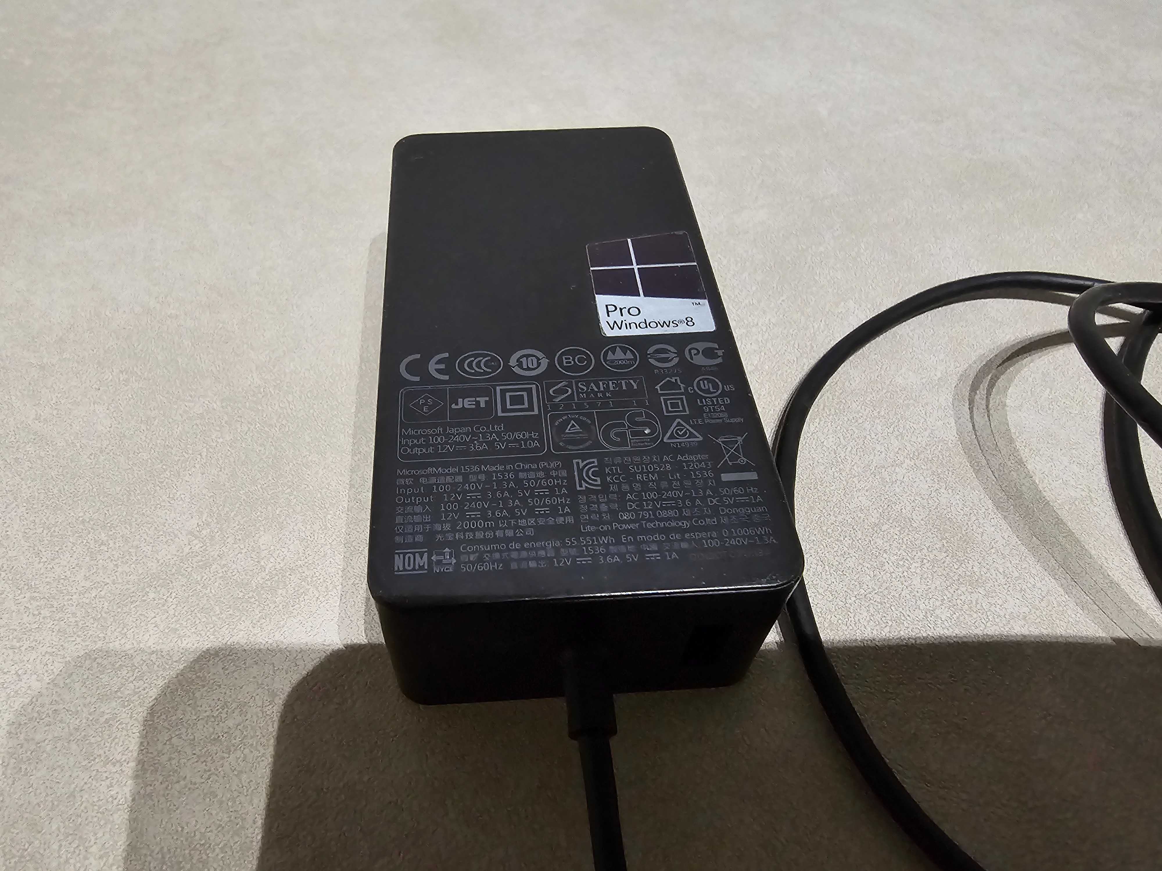 Zasilacz ładowarka 1536 48W 12V 3.6A do Microsoft Surface Pro 1, 2