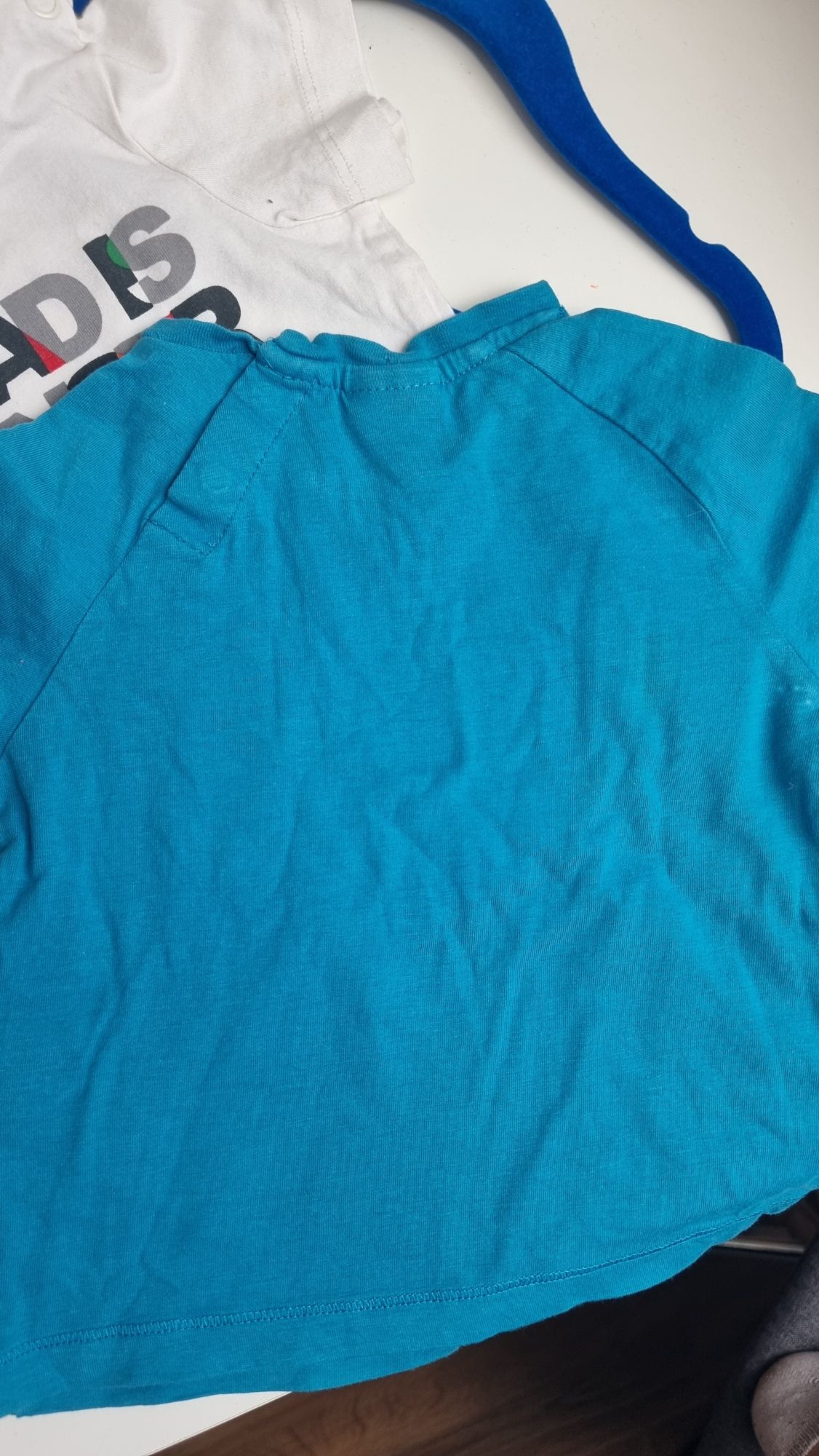 Koszulki H&M i Zara r. 68 zestaw 2x t-shirt z krótkim rękawkiem