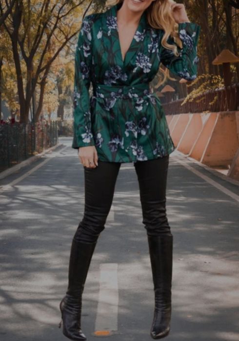 Marynarka H&M r 40 irysy satynowa poszukiwana