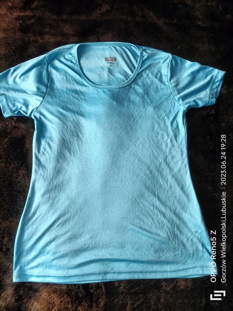 Błękitna sportowa koszulka damska. Northpeak