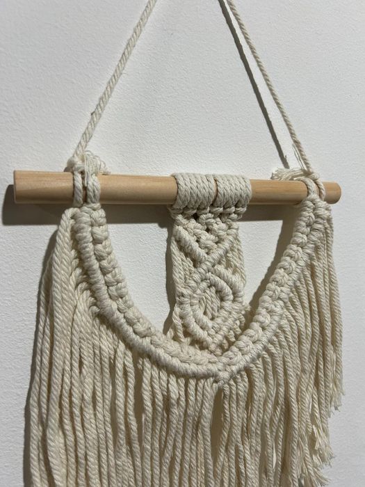 Painel em macramé feito à mão