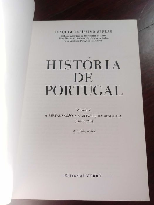História de Portugal - volume 5- Joaquim Veríssimo Serrão