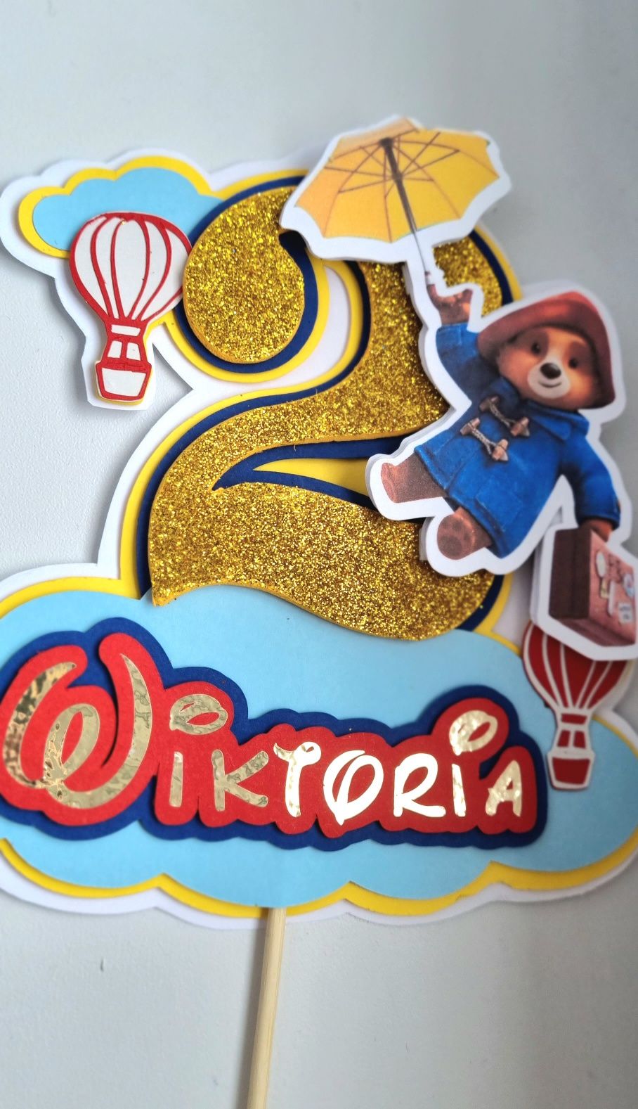 Topper cake w stylu Miś Paddington