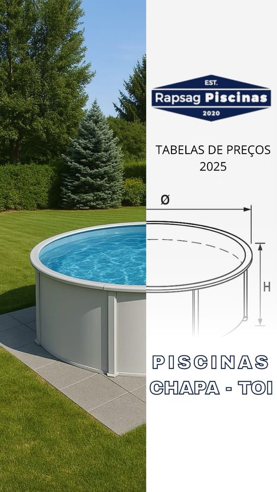 Piscinas RAPSAG aço TOI