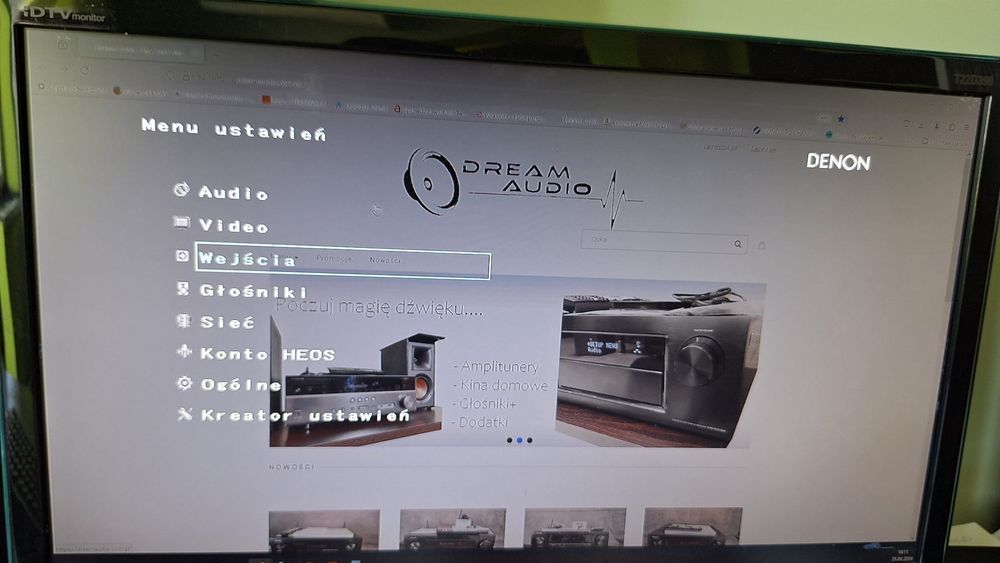 7.2 Denon AVR-X1600 Wi-Fi BT Heos 4K60p eARC DSD Spotify Atmos Vision