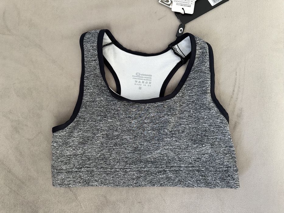 Biustonosz top sportowy szary M