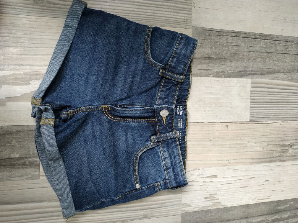 Spodenki dżinsowe denim  r. 134