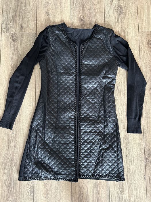 Kardigan skórzany M