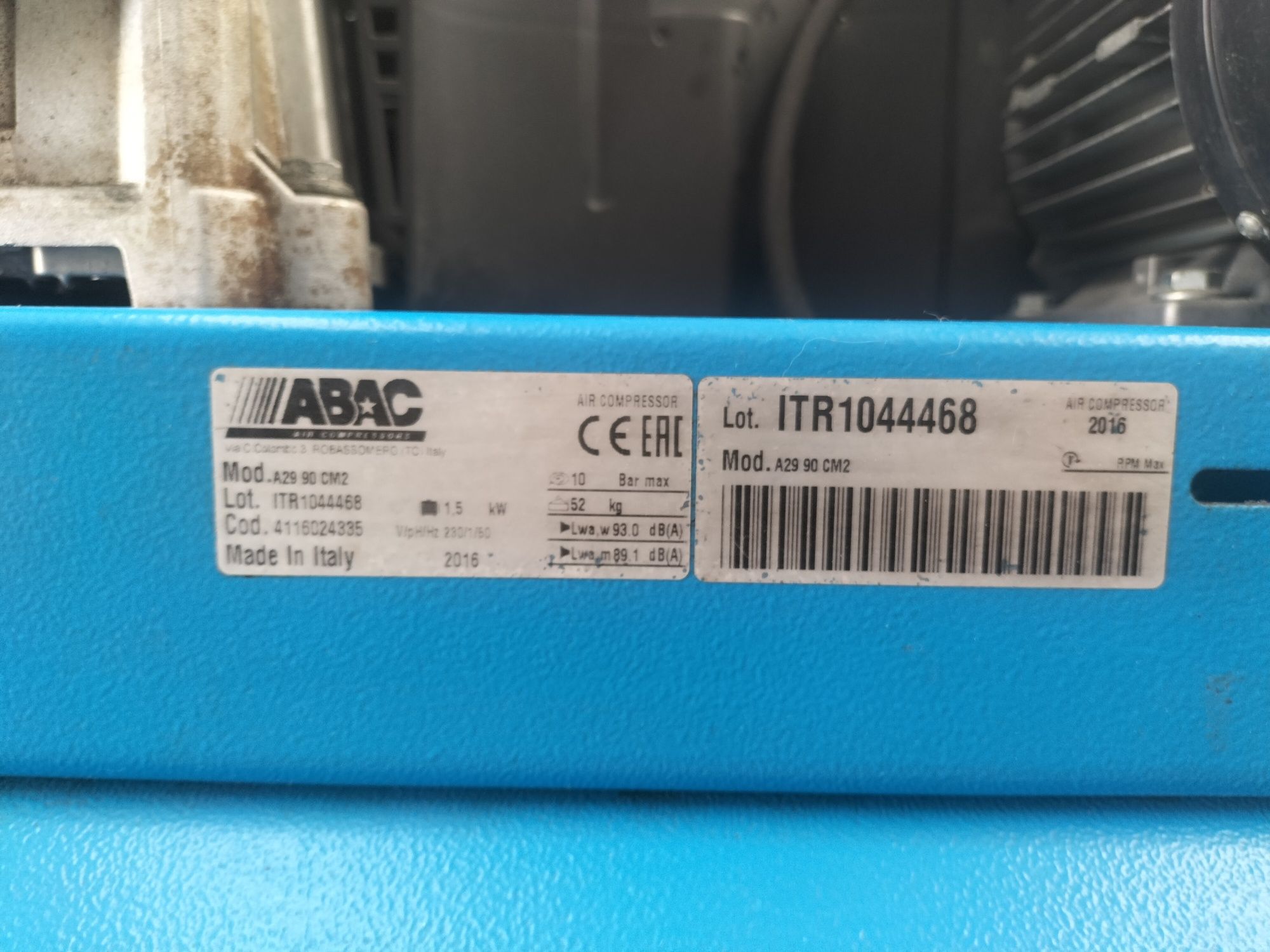 Compressor abac 90 2hp