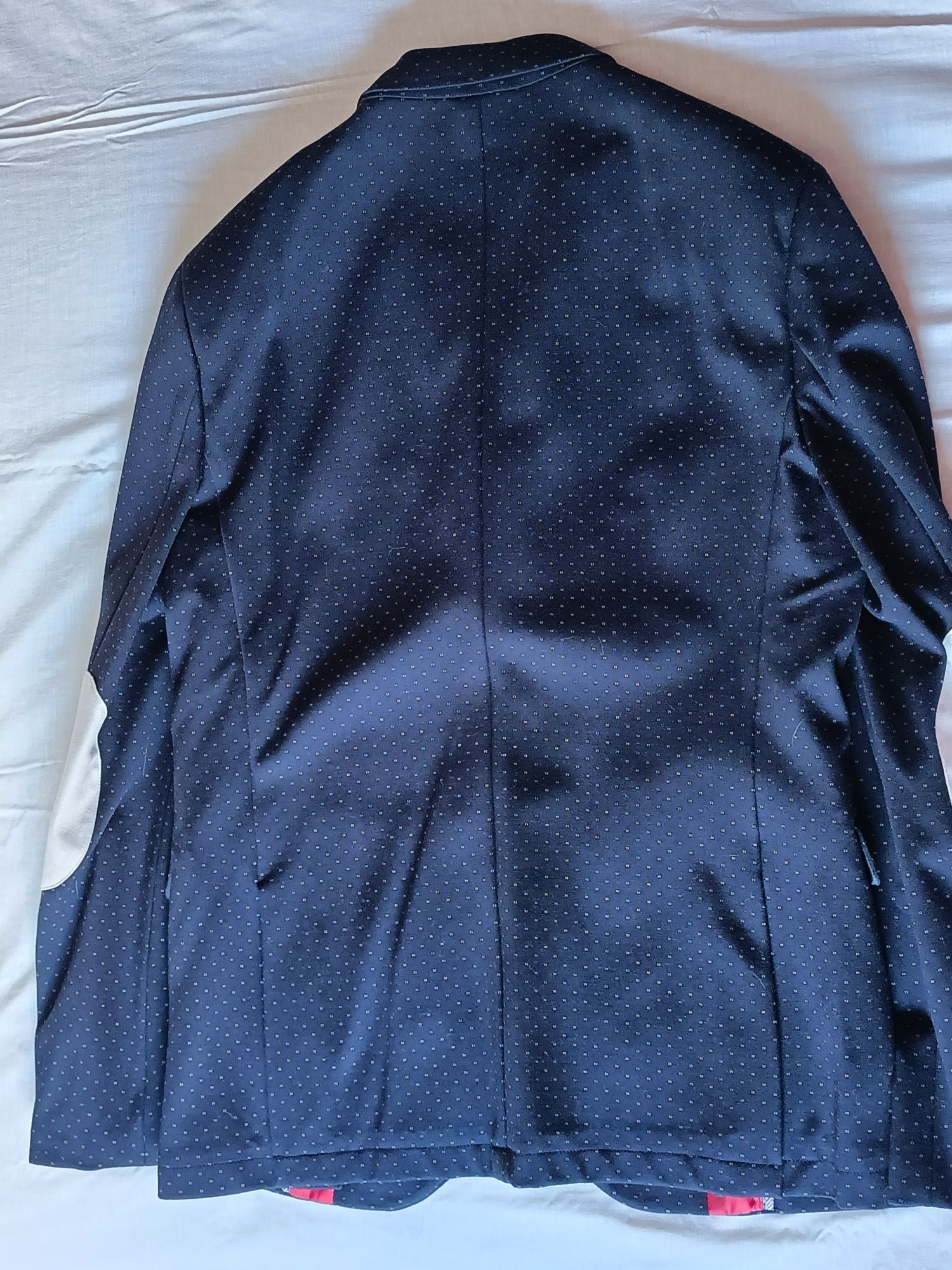 Blazer azul escuro com pintas ZARA