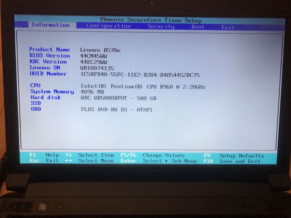 Продам ноутбук Lenovo B570e