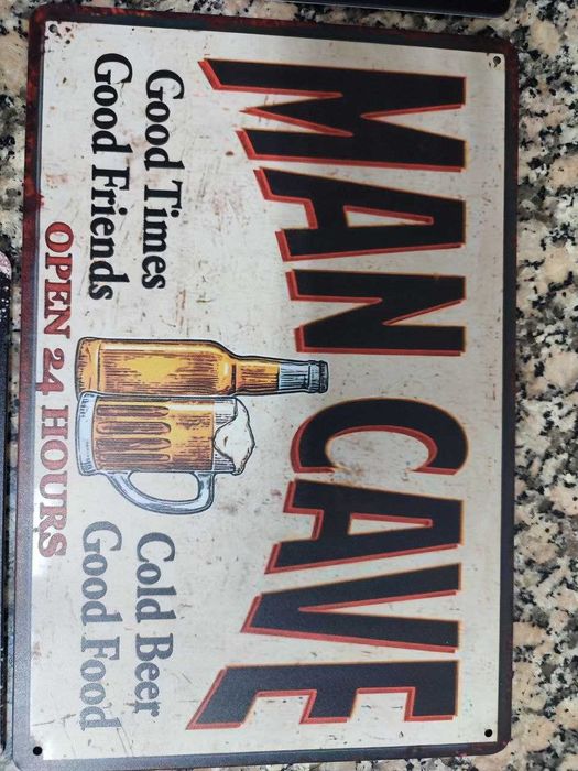 Placas metalicas decorativas